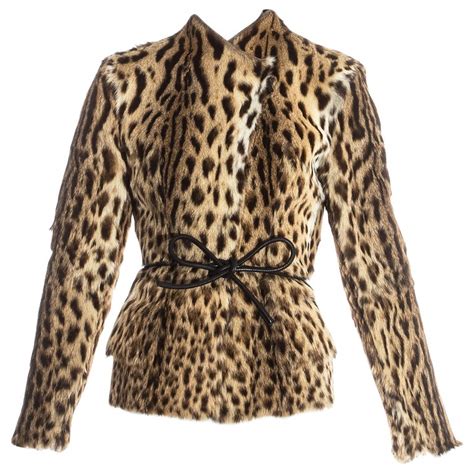 gucci leopard jacket|Gucci leather jacket vintage.